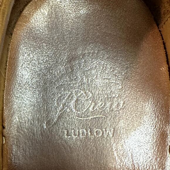 VGUC Grant Stone x J. Crew Ludlow Oxford Semi-Brogues Brown Bench Made US 10.5